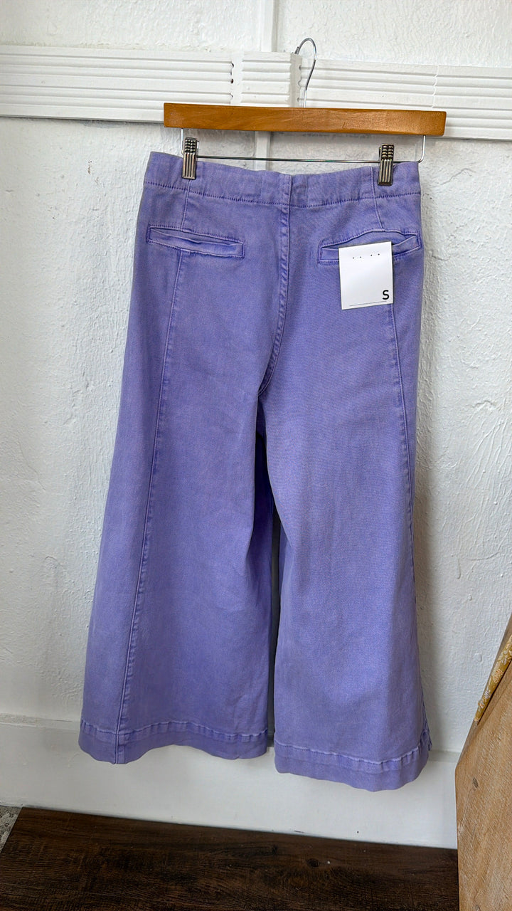 Muted Sunburst Wide Leg Pant, Lavender