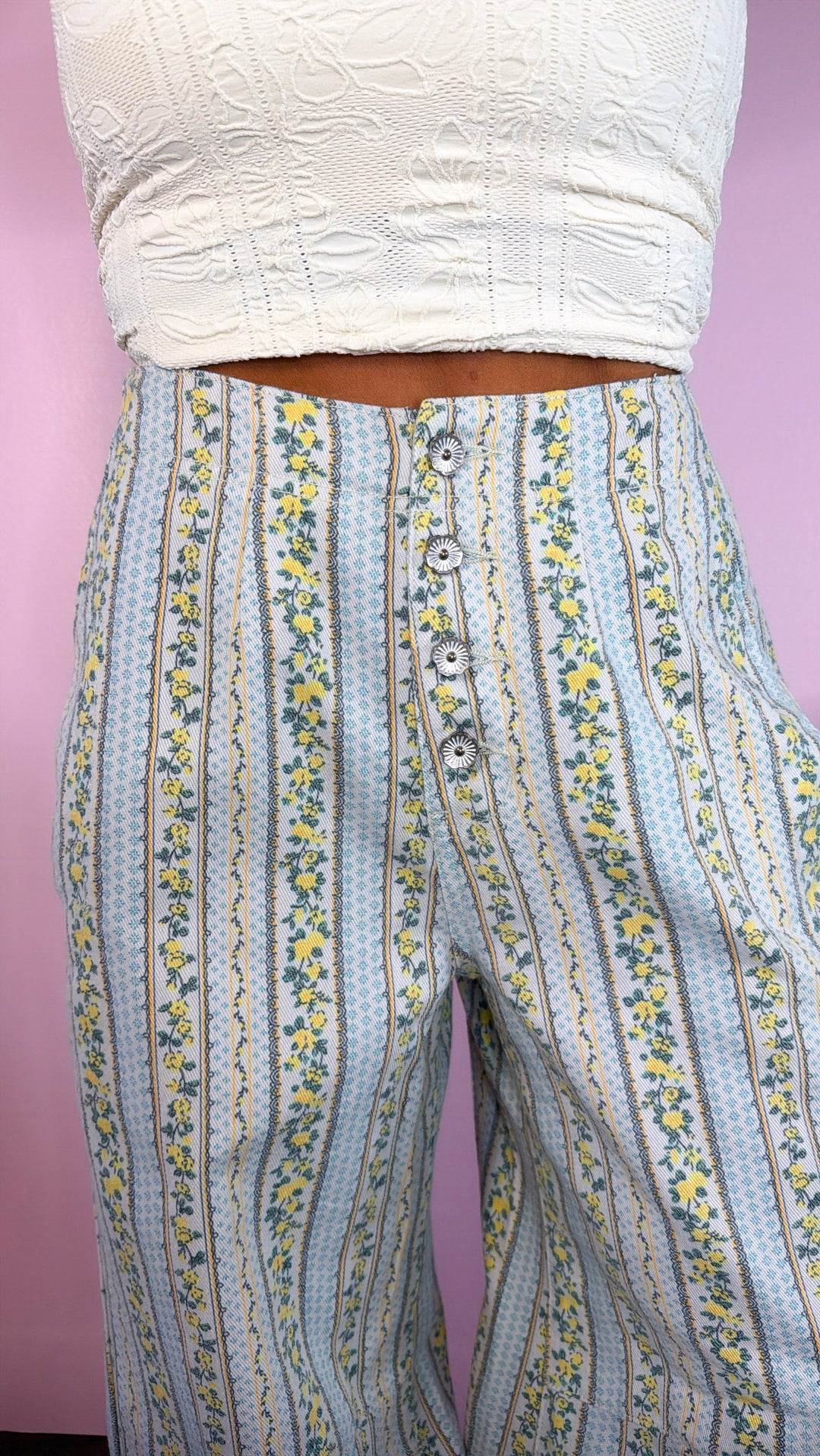 Pearl & Sky Jogger Pants, Lemon Multi