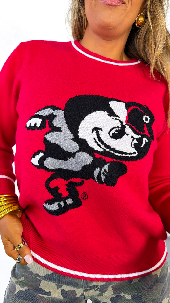 The Man Knit Sweater, Red