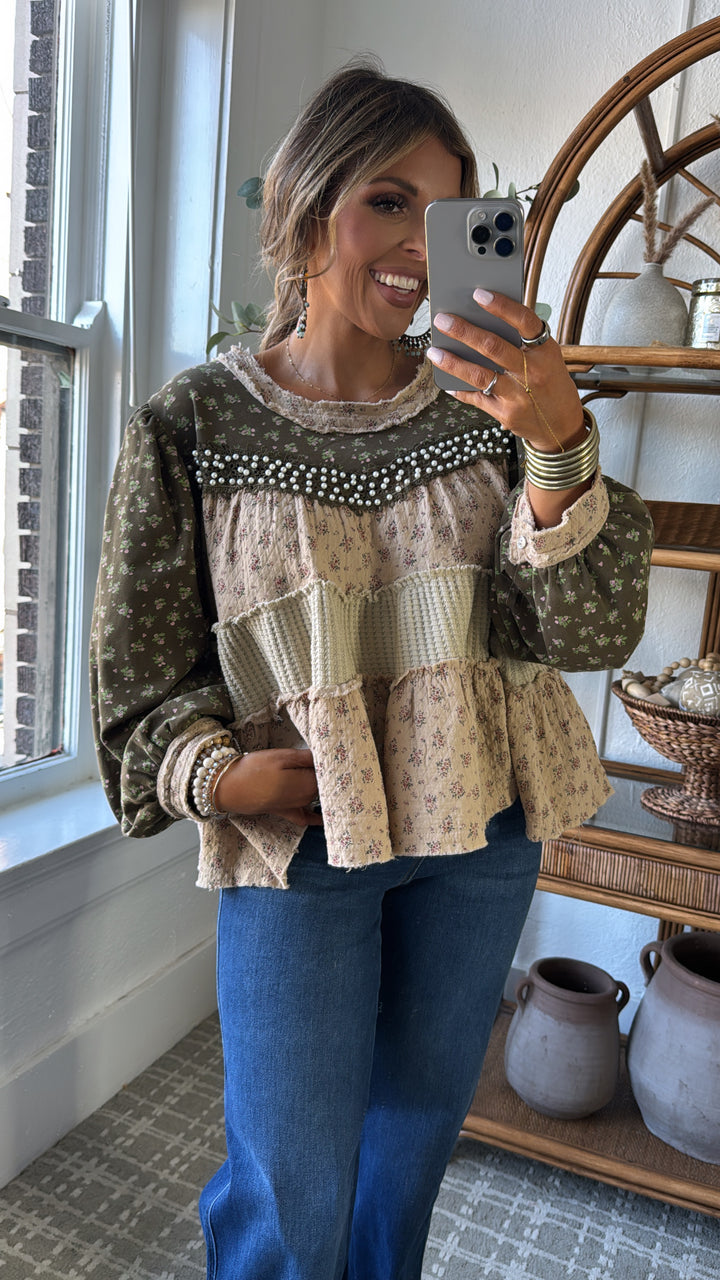 Briarwood Blouse, Olive