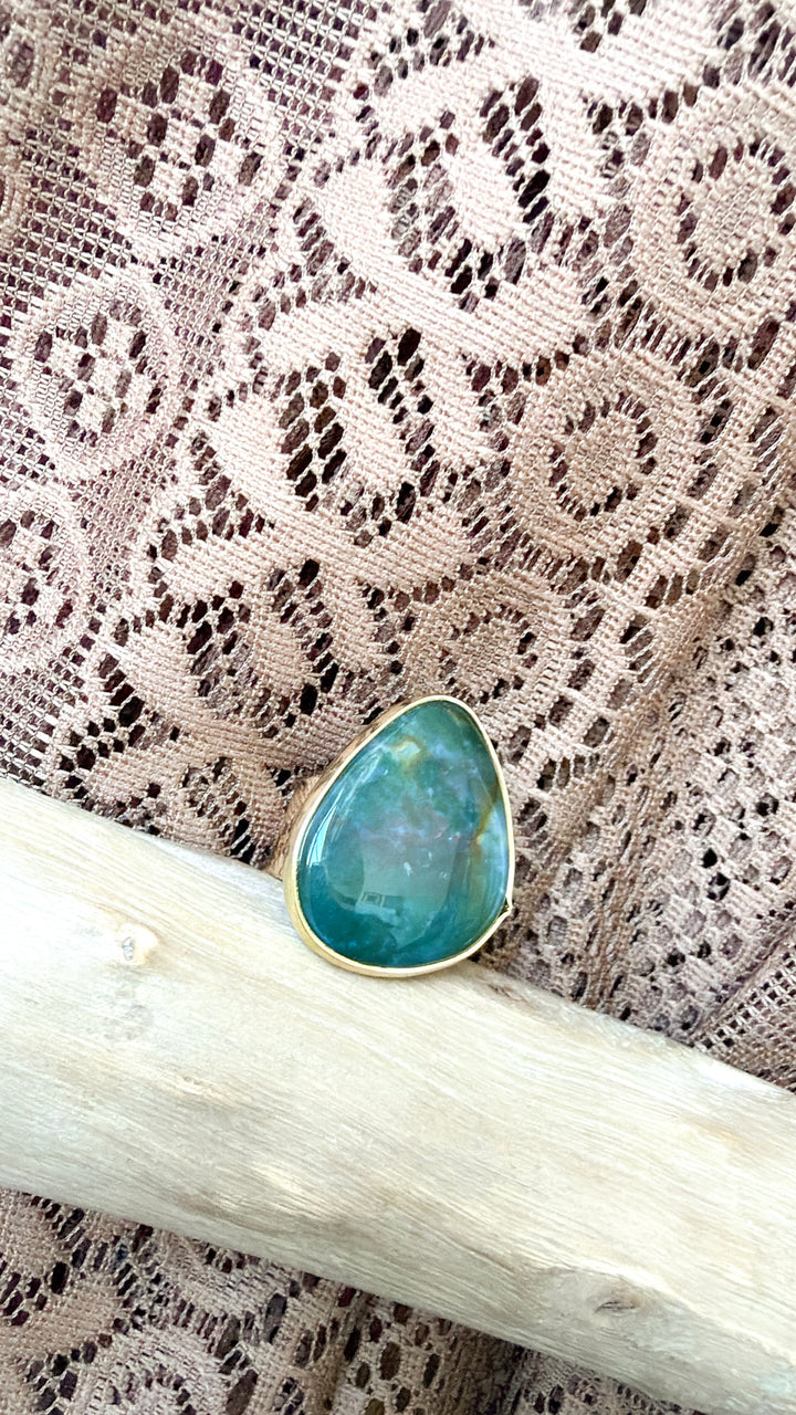 XL Rock Ring, Turquoise