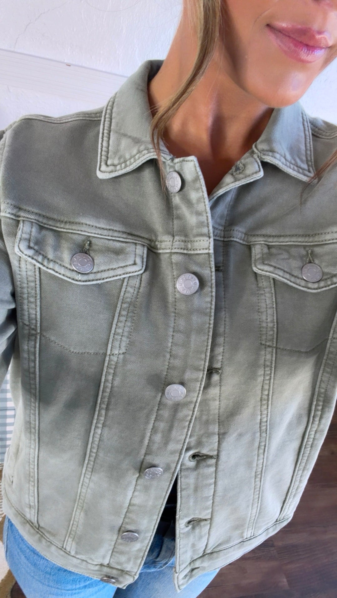 Spring Washed Jacket, Fern