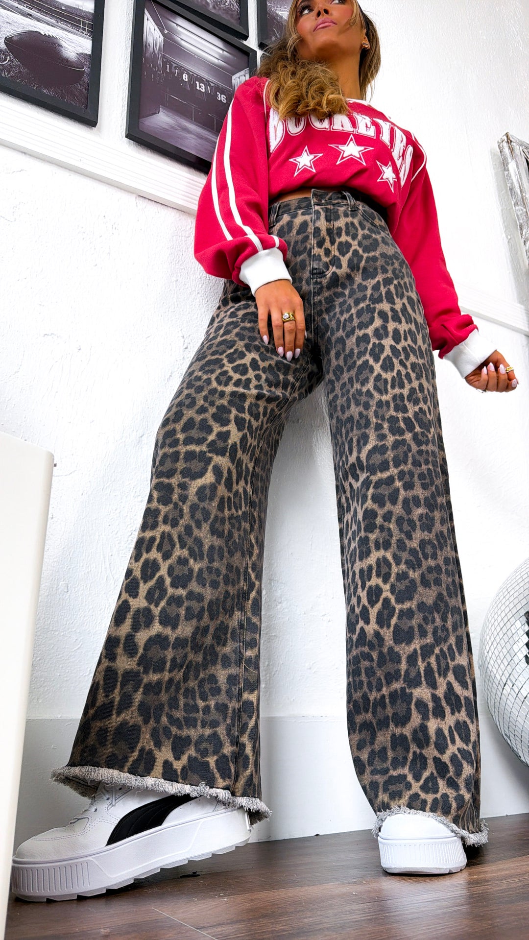 High Rise Leopard Denim, Leopard