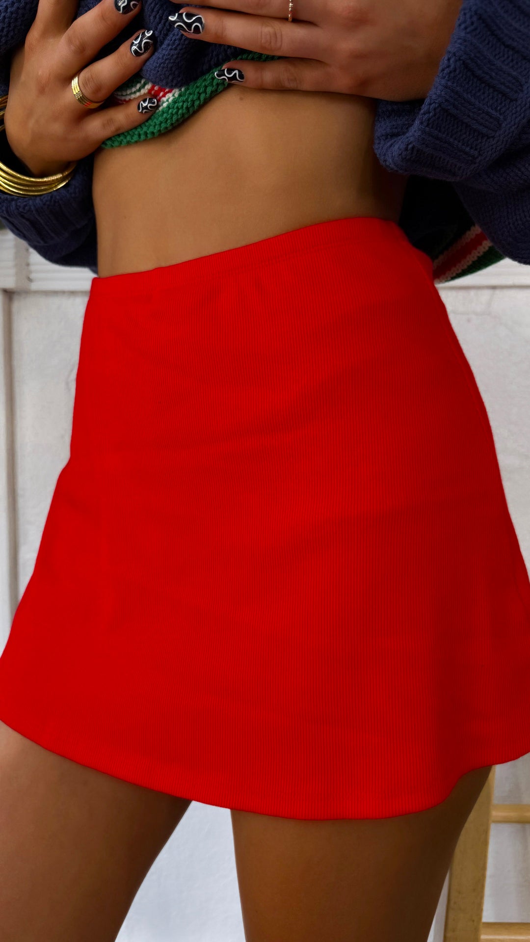 Everyday Mini Skort, Cherry Red