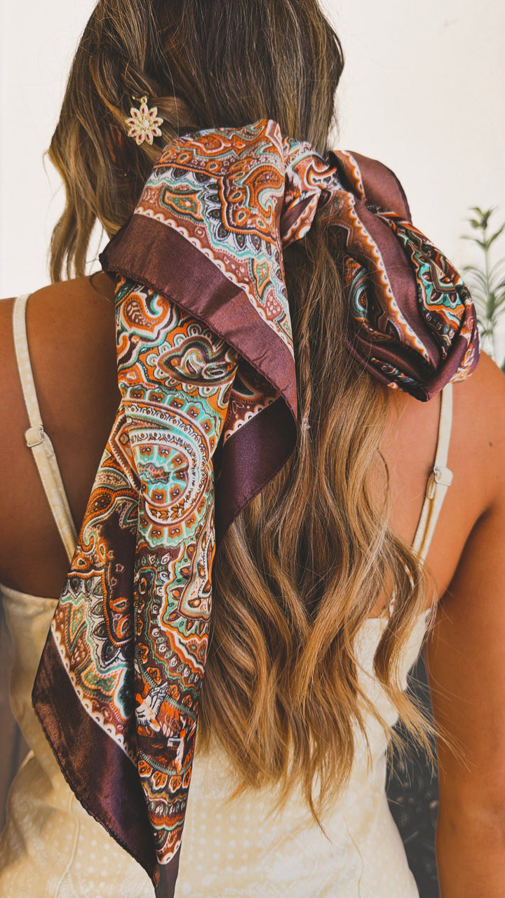 Dark Skies Bandana, Chocolate Multi