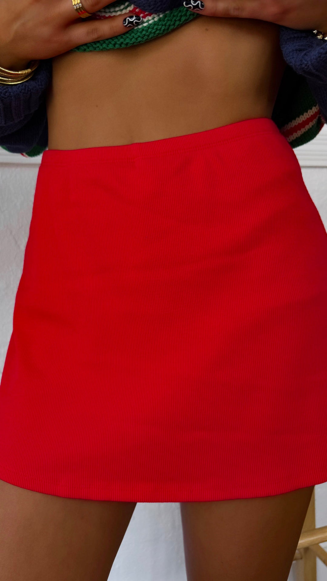 Everyday Mini Skort, Cherry Red