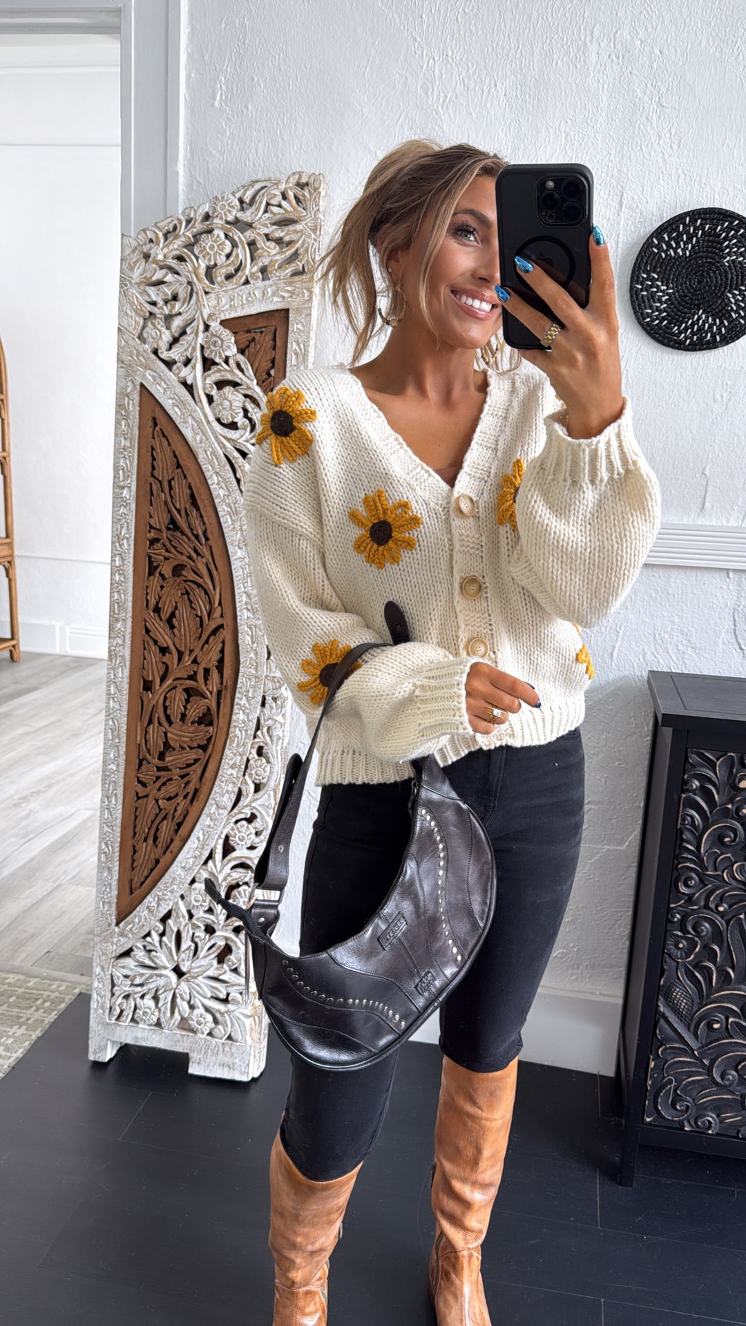 Sunflower Fields Cardigan, Cream