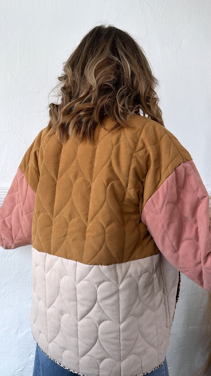 Golden Frost Jacket, Tobacco/Pink