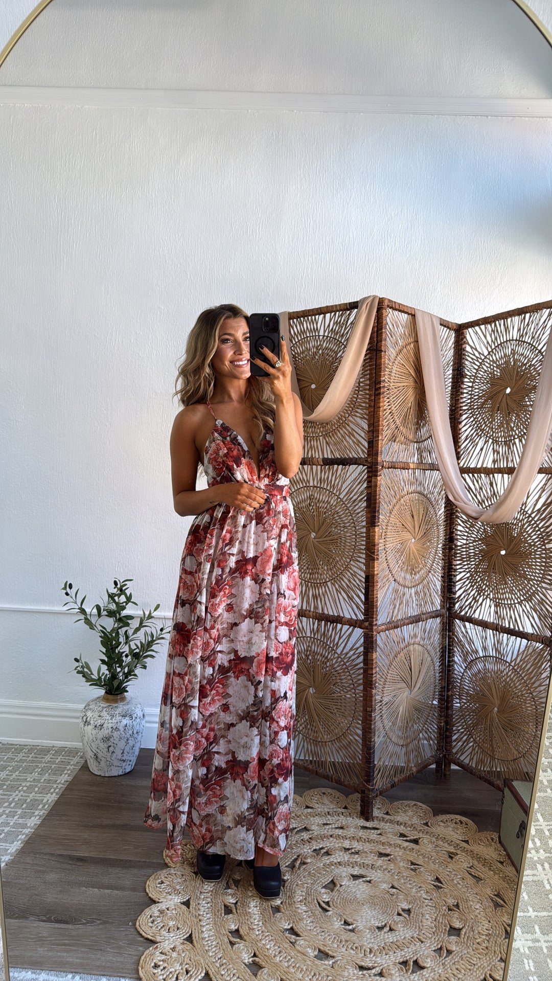 Dark Ember Maxi Dress, Multi