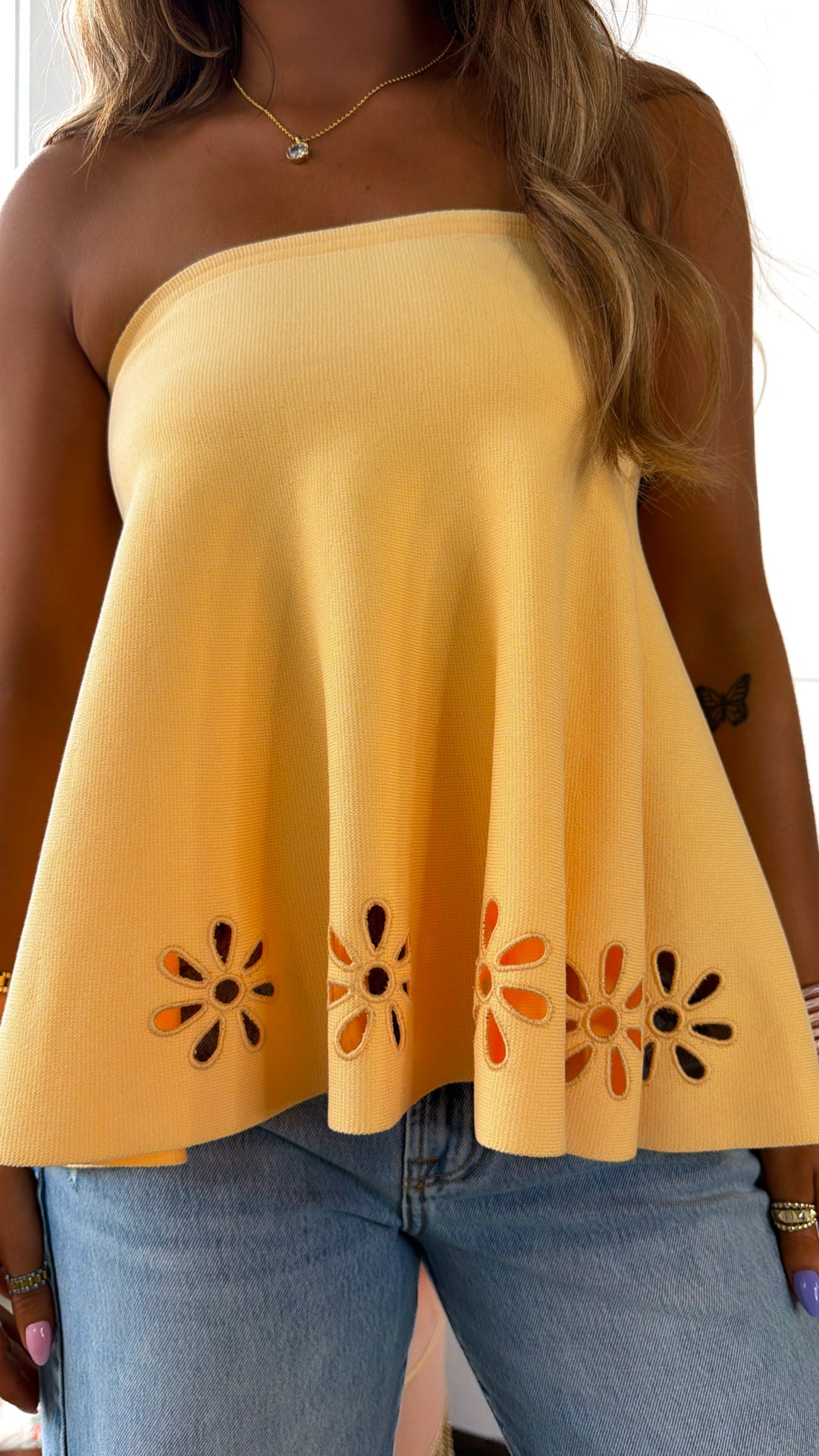 Cantaloupe Cafe Tube Top