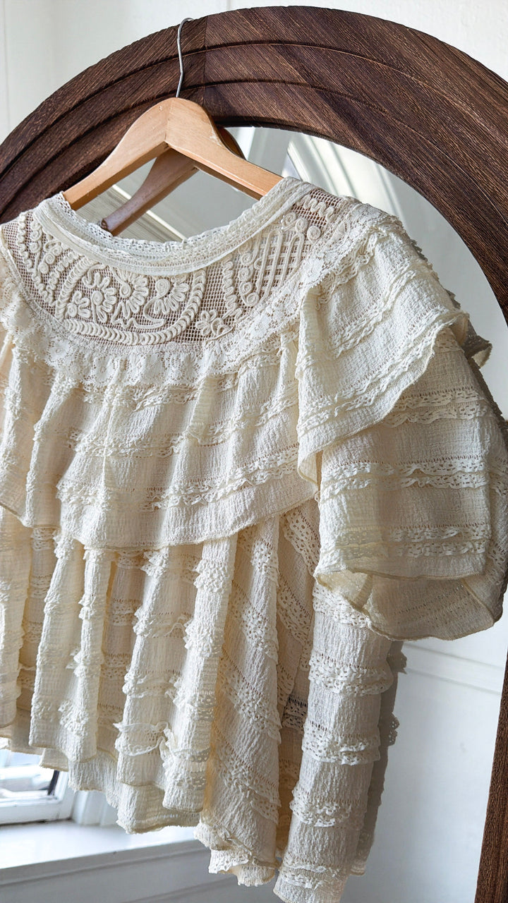 Trail Bloom Blouse, Cream