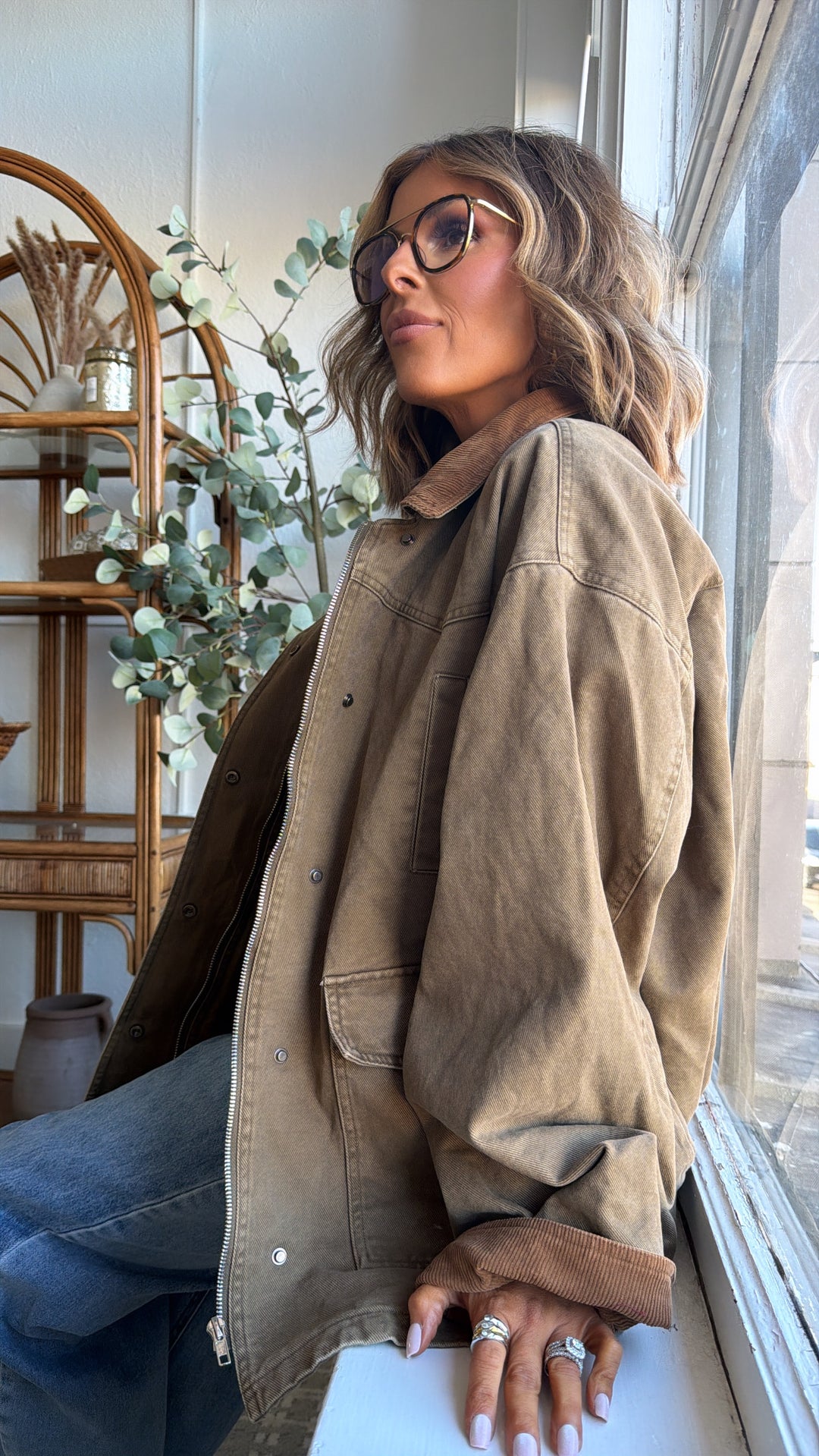 The Everest Jacket, Olive/ Brown