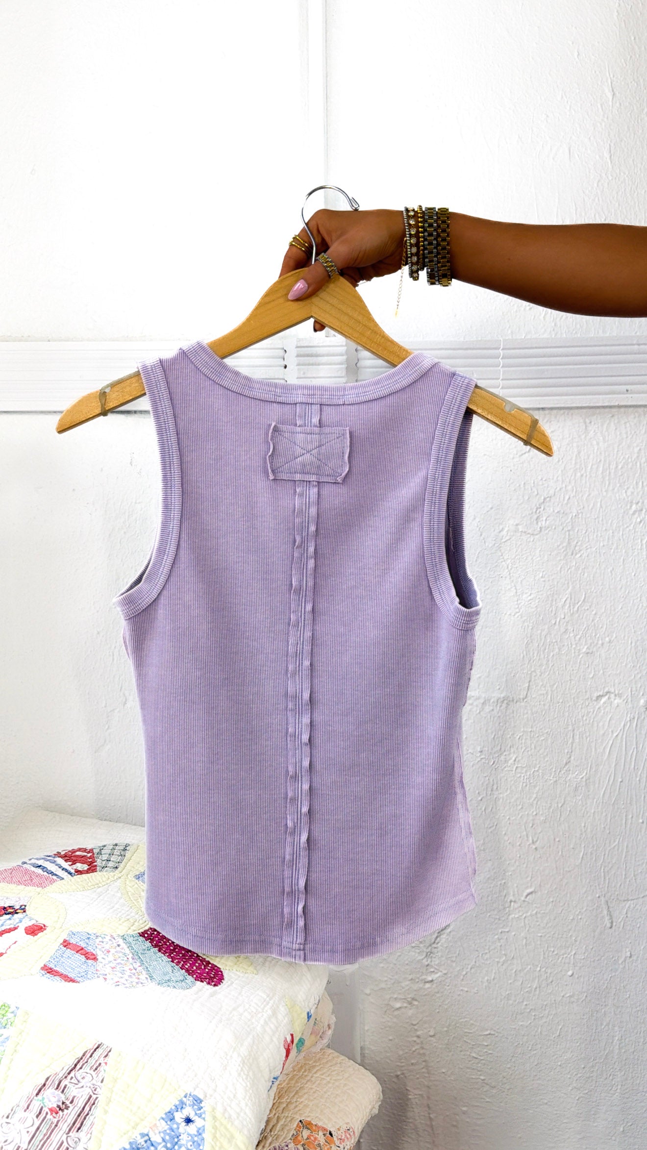 Simply Ribbed Tank Top, Lavender Haze – Everyday Chic Boutique
