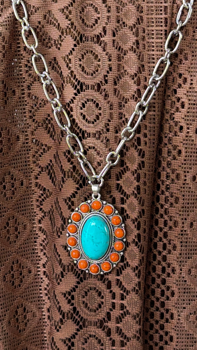 15" Turquoise Necklace