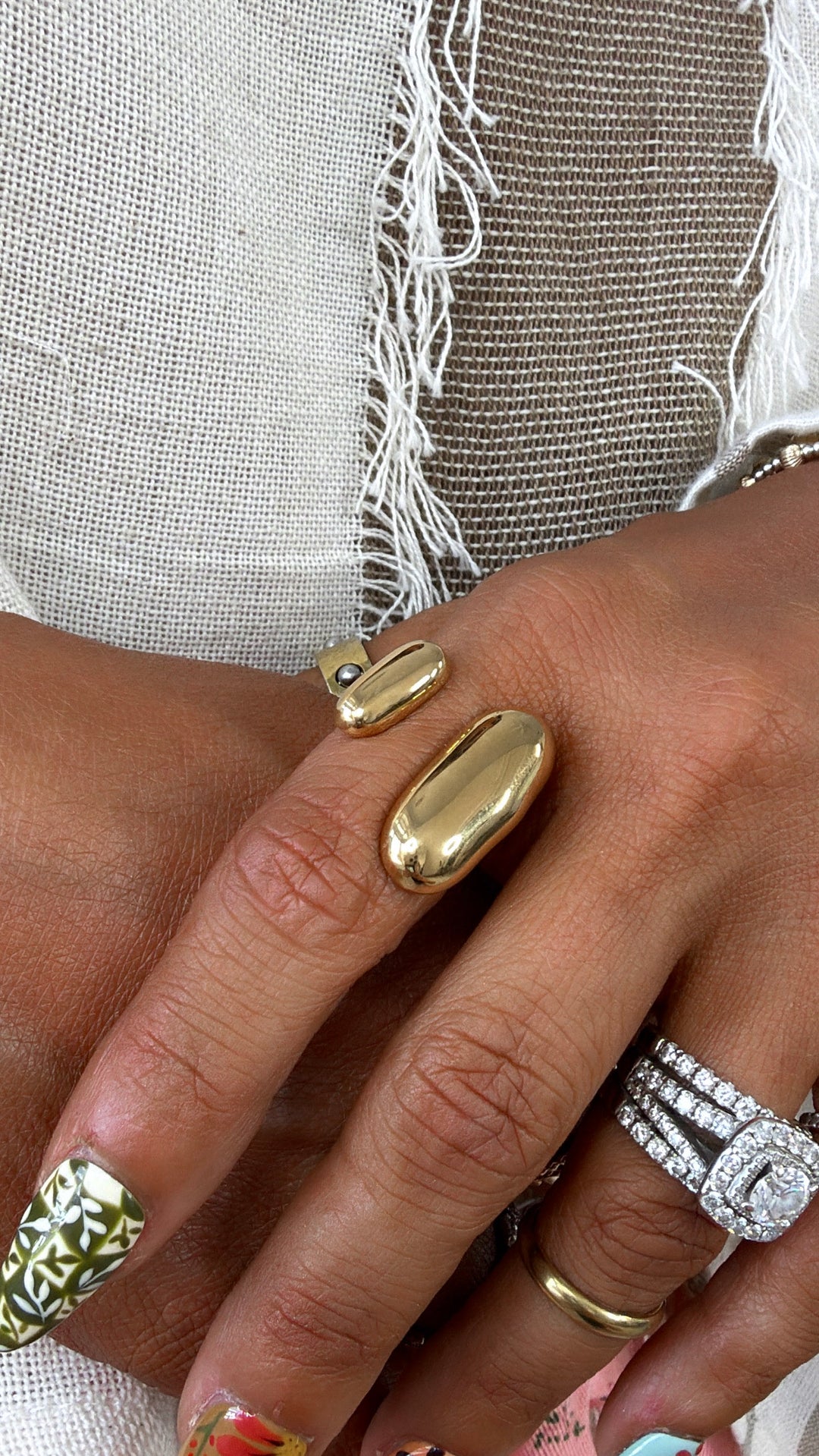 Water Proof Babe Gold Ring