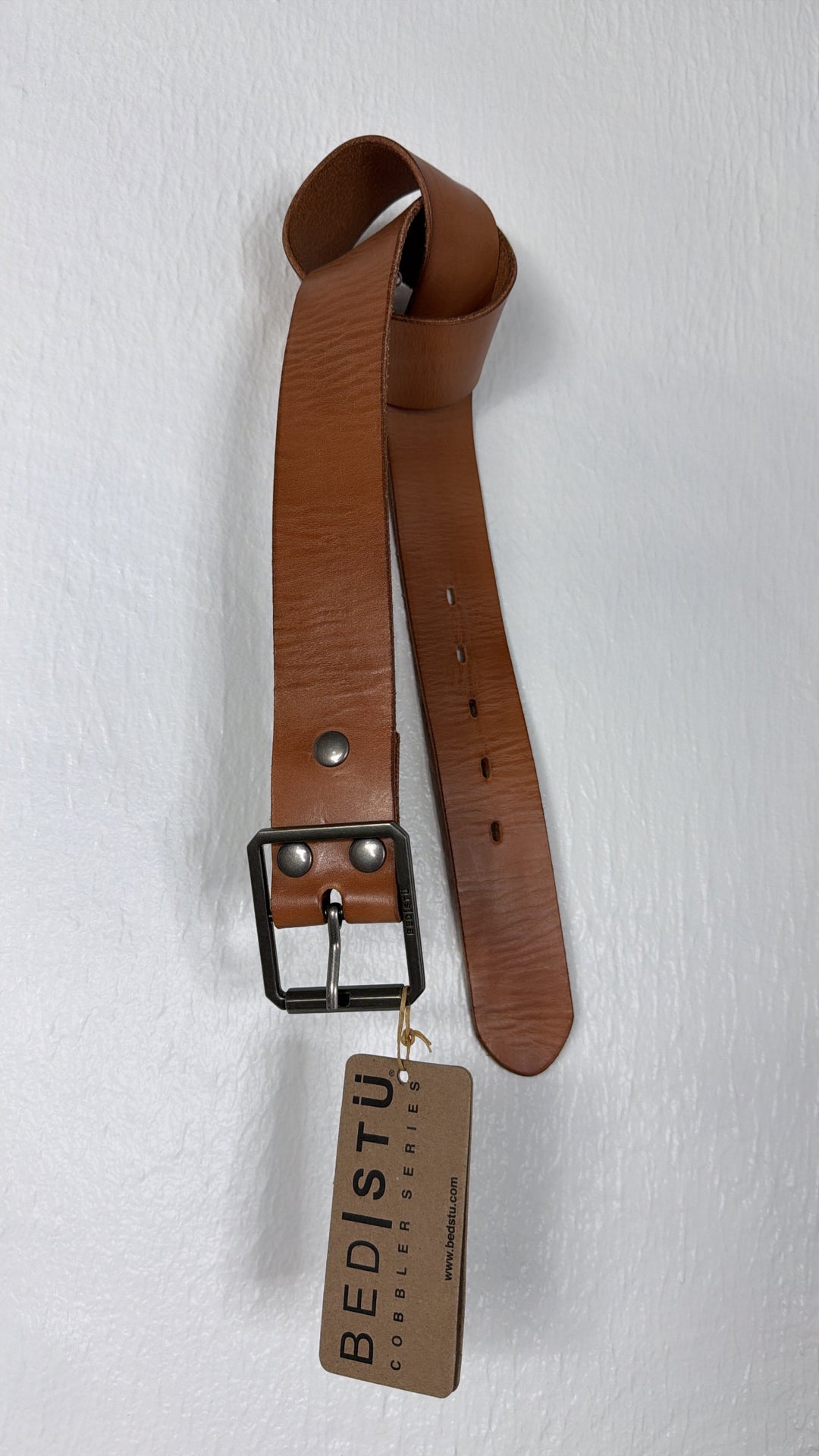 Hobo Leather Belt, Tan Rustic