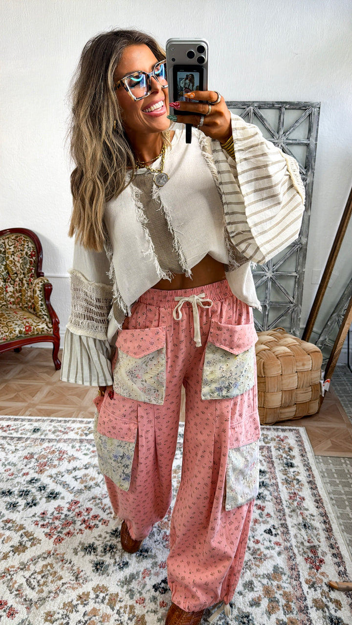 Harvest Moon Distressed Top, Natural