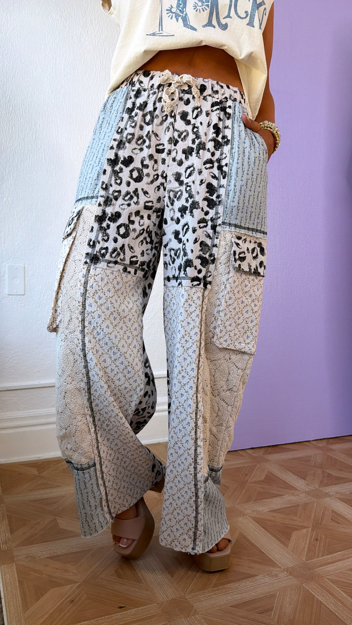 Sable Skies Relaxed Pant, Blue Multi