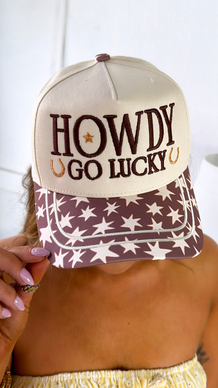 Howdy Go Lucky Star Trucker Hat