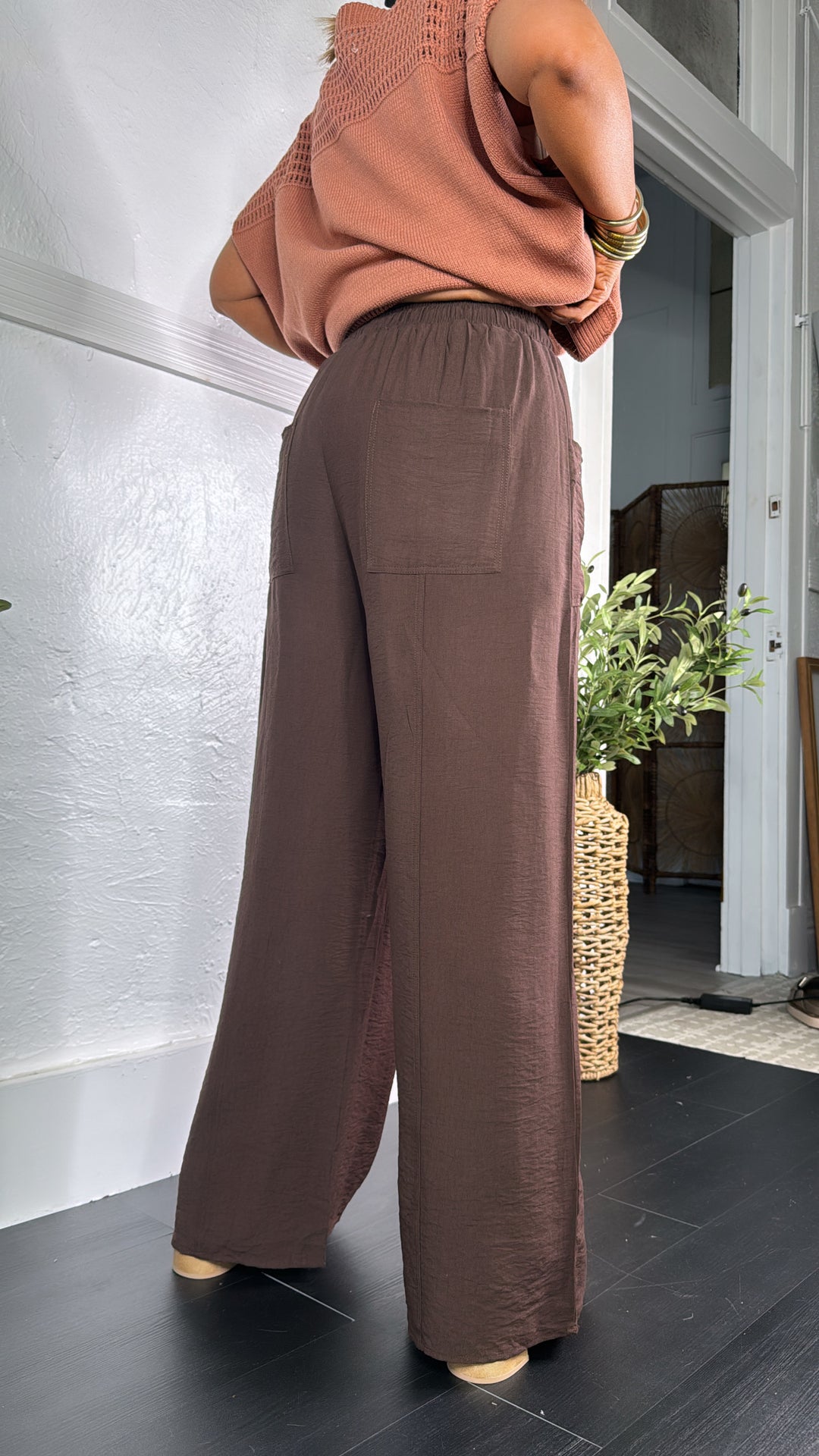 Joanie Relaxed Pant, Brown