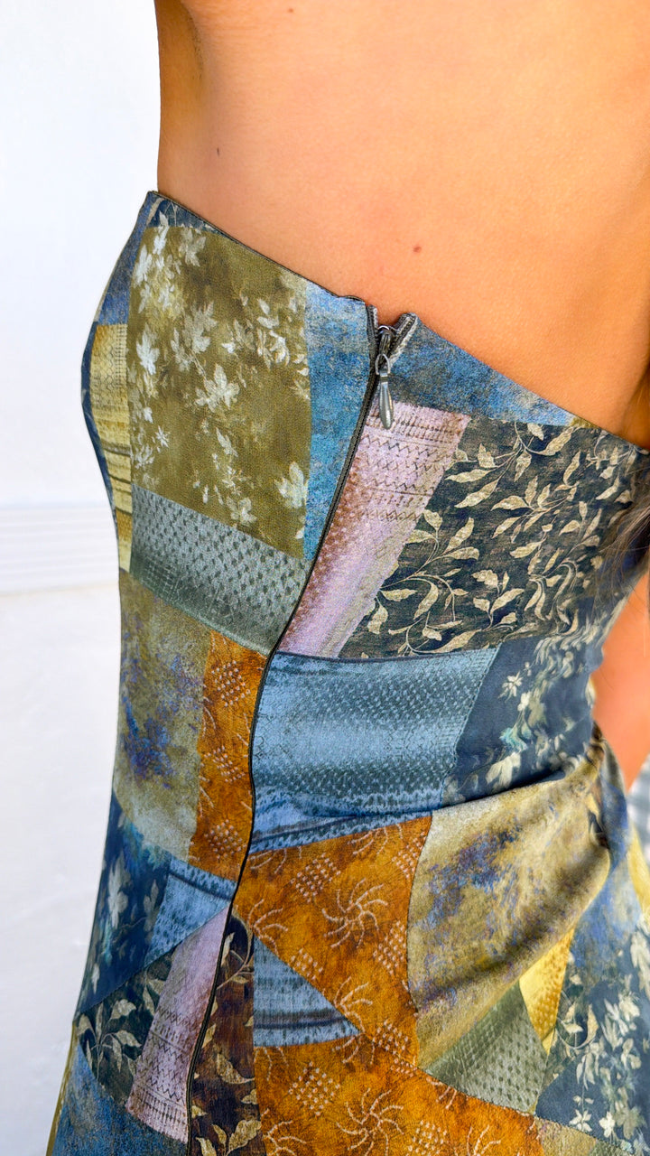 Golden Willow Maxi Dress, Midnight