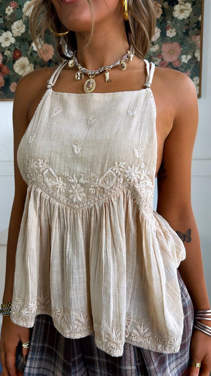 Juliette Tank Top, Almond