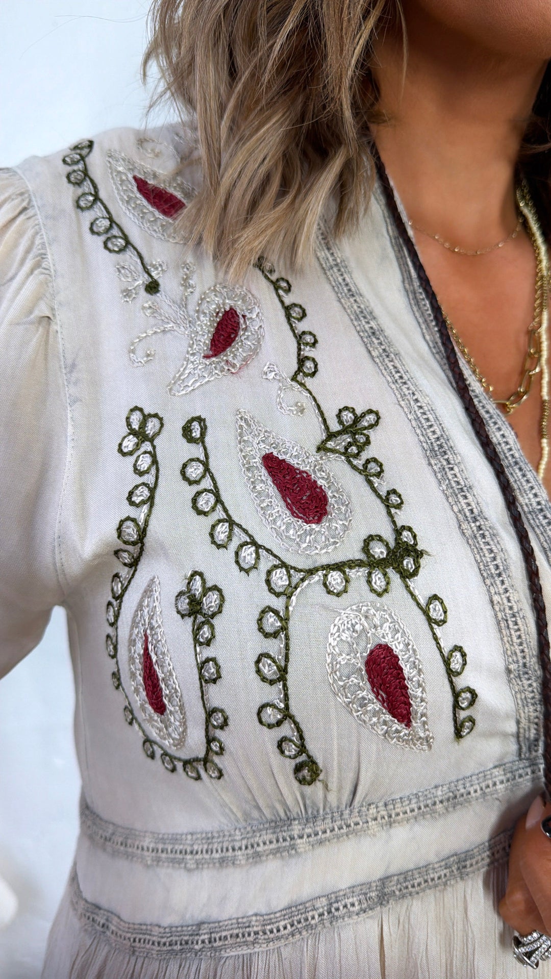 Starlight Pearl Maxi Dress, Latte