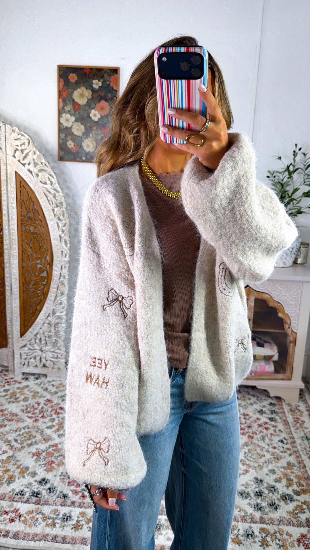 Best In Me Knit Cardigan, Oatmeal
