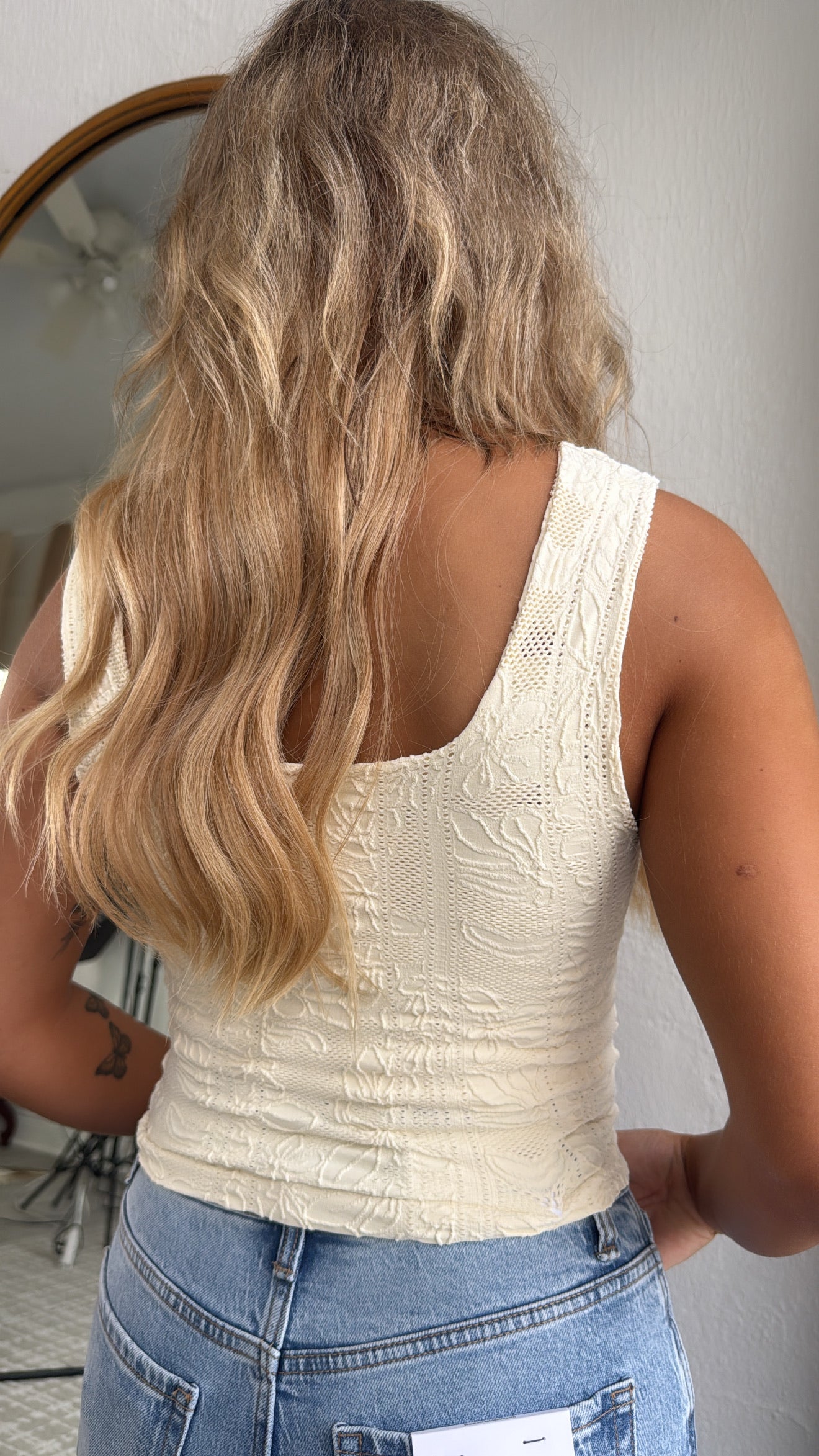 Double Layered Lace Tank, Butter Cream – Everyday Chic Boutique Double Layered Lace Tank, Butter Cream – Everyday Chic Boutique