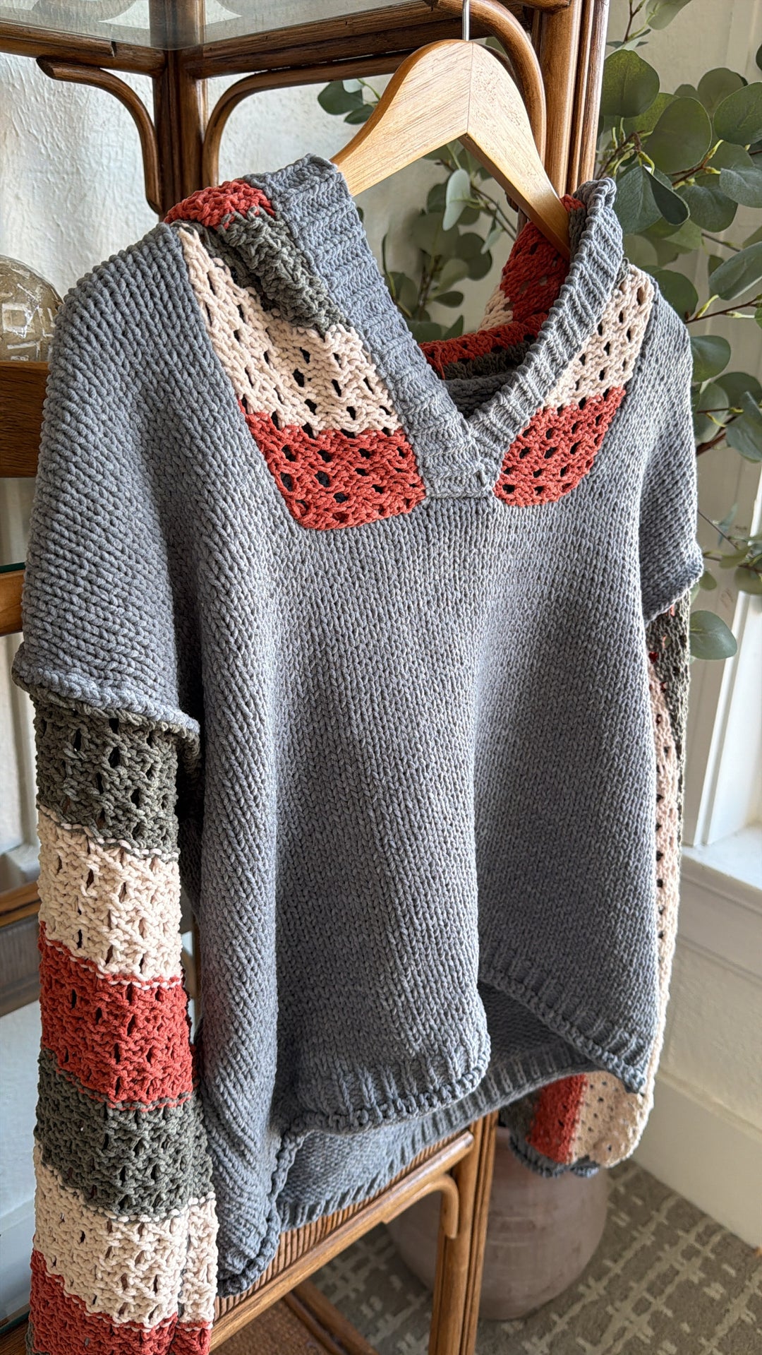Fog Harbor Knit Sweater, Navy Multi