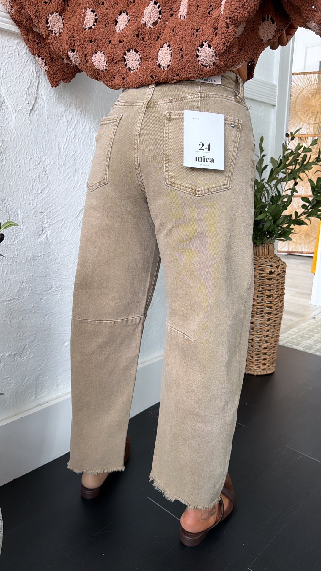 Silas Dark Barrel Denim, Dull Gold