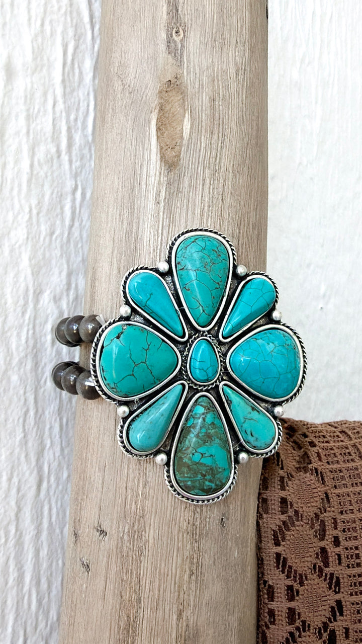 Western Stretch Bracelet, Turquoise