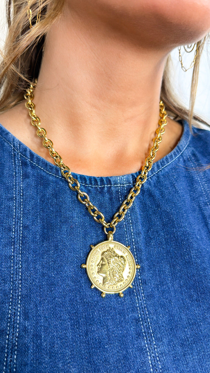 Gold Coin Necklace