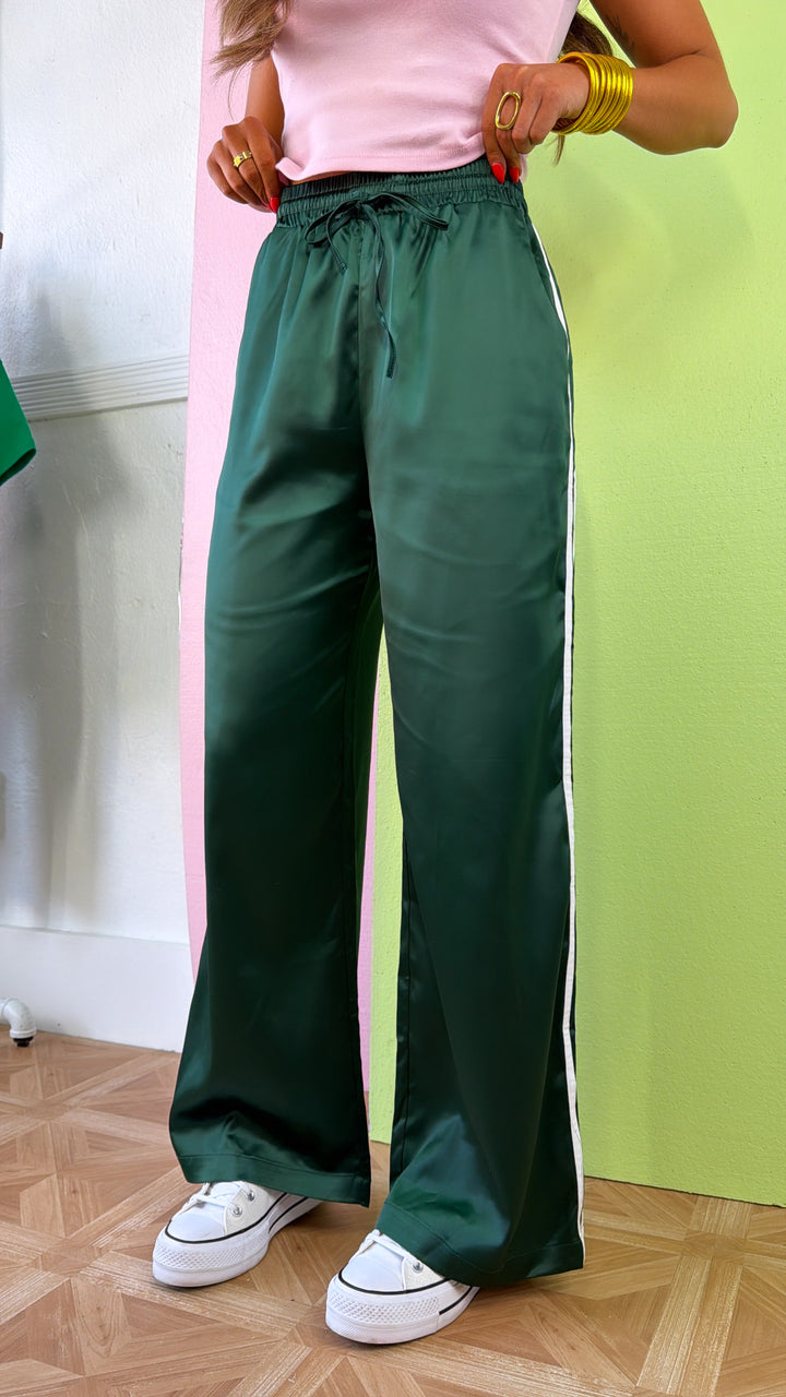 On The Move Side Stripe Sweatpants, Hunter Green
