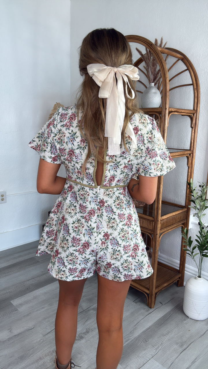 Stillwater Bloom Mini Romper Dress, Multi