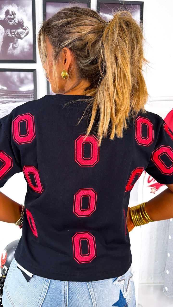 Block O OSU Team Logo Graphic Tee, Black