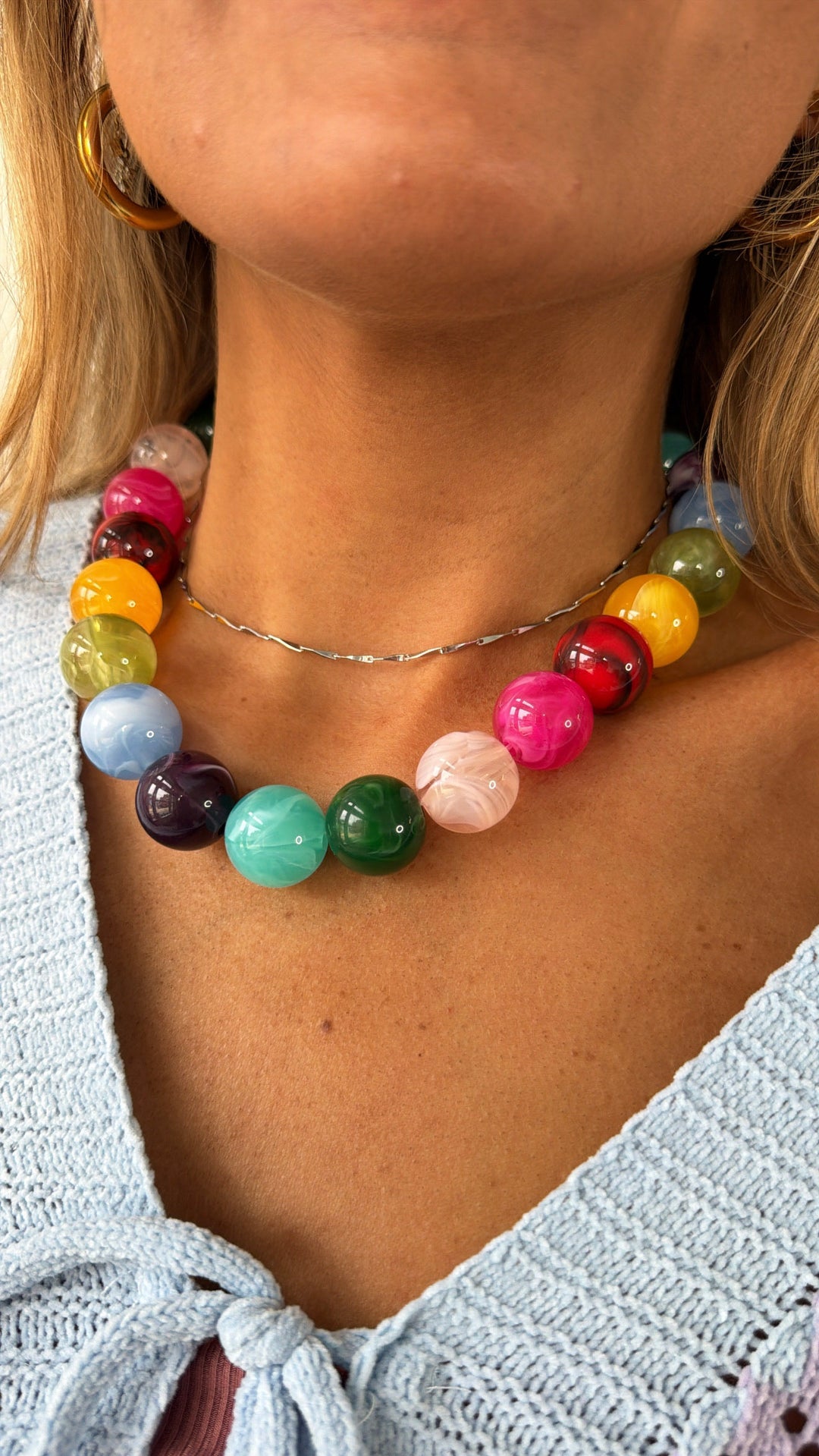 Pop Of Joy Necklace, Confetti Pastel