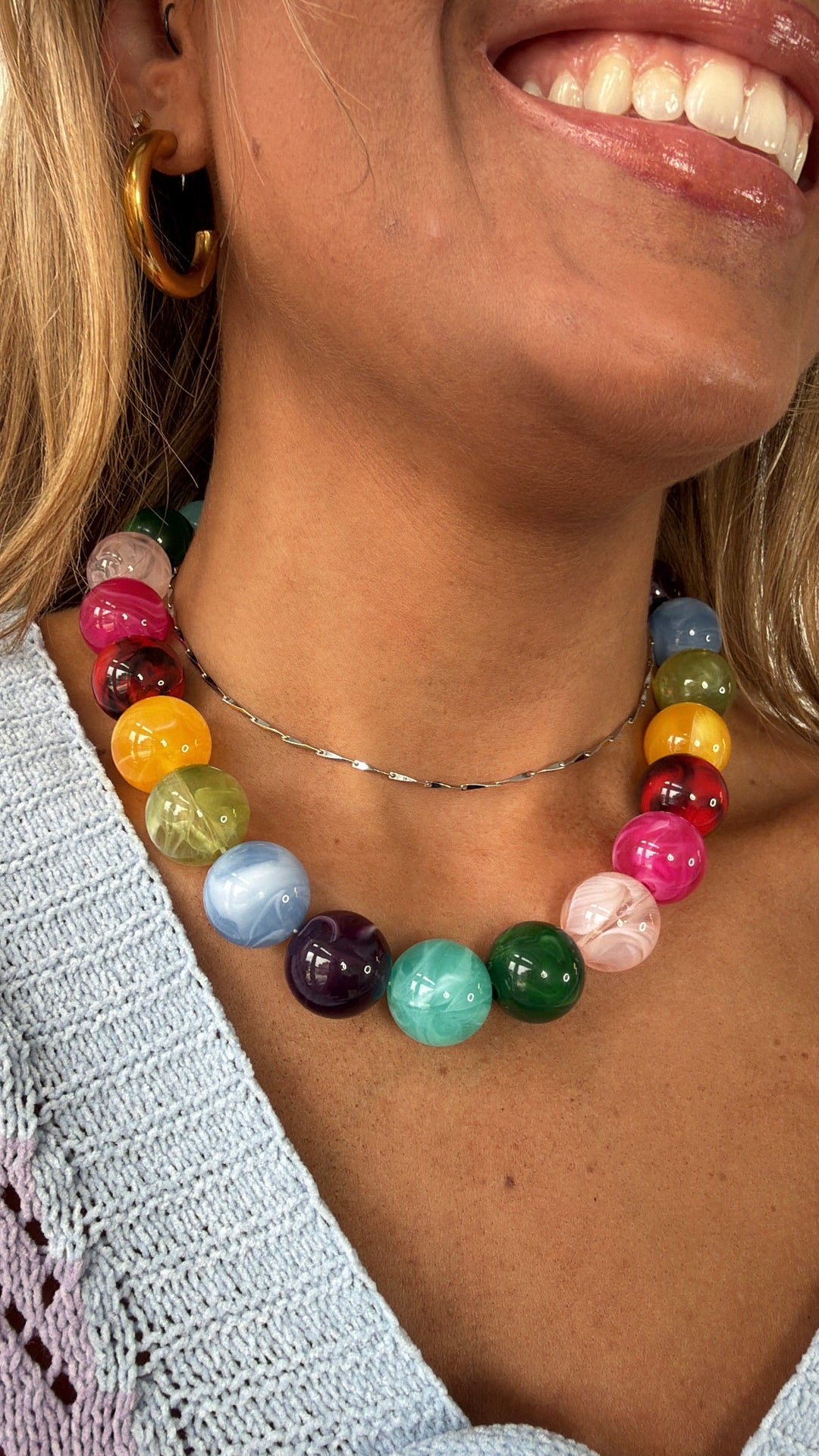 Pop Of Joy Necklace, Confetti Pastel