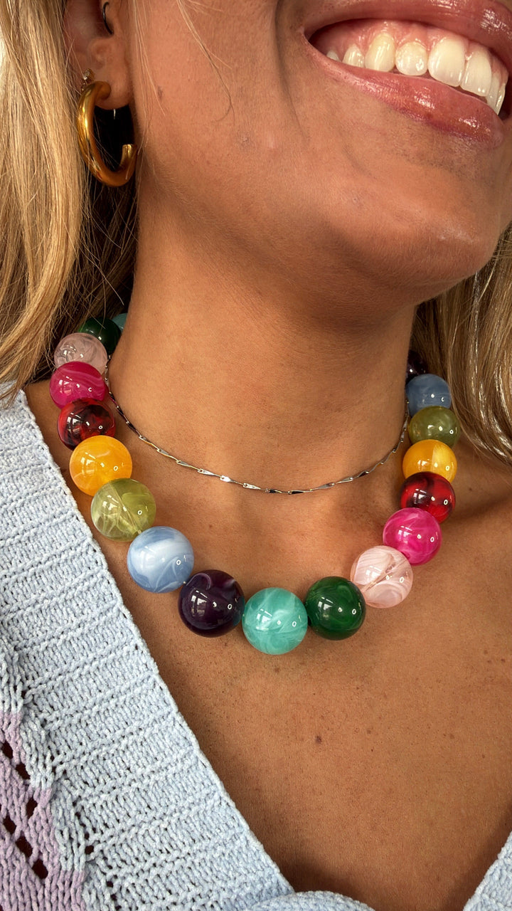 Pop Of Joy Necklace, Confetti Pastel