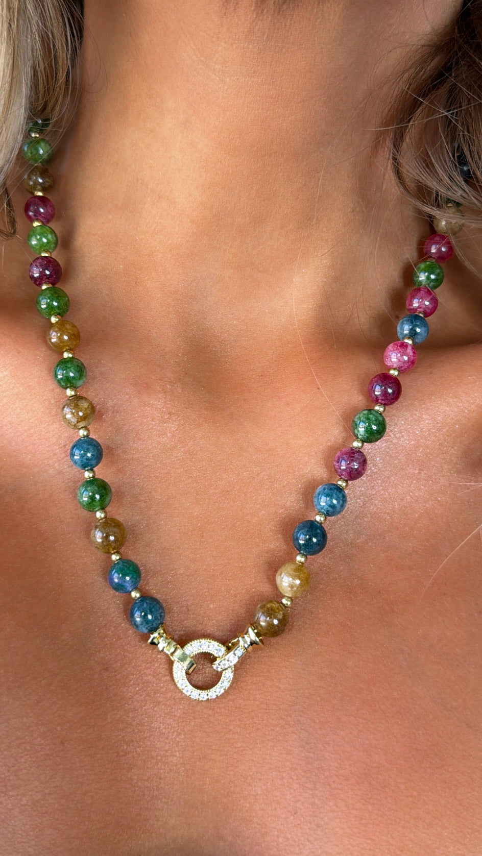 Treasure Jewels: She's the One Beaded Necklace, Multi