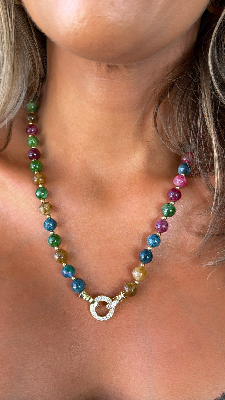 Treasure Jewels: She's the One Beaded Necklace, Multi