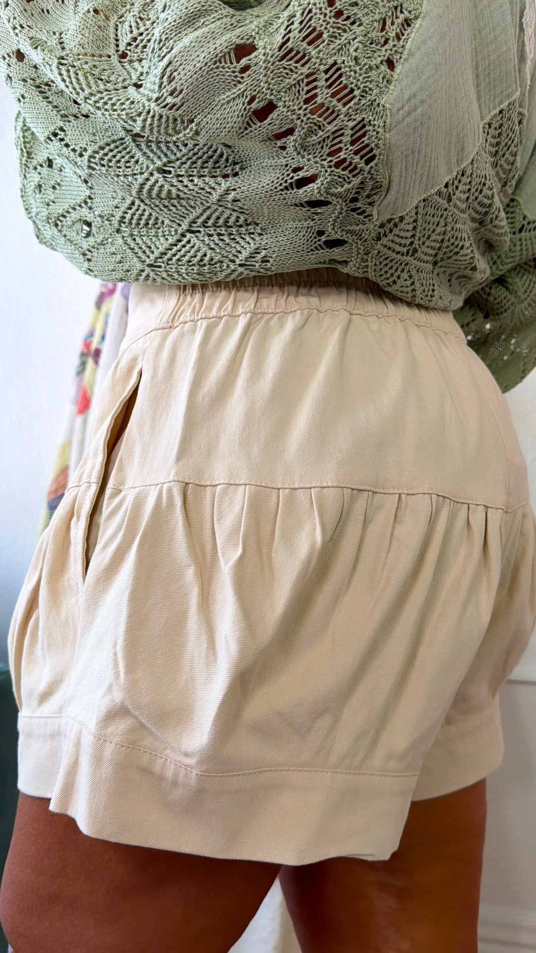 Easy Day Button Down Shorts, Bone