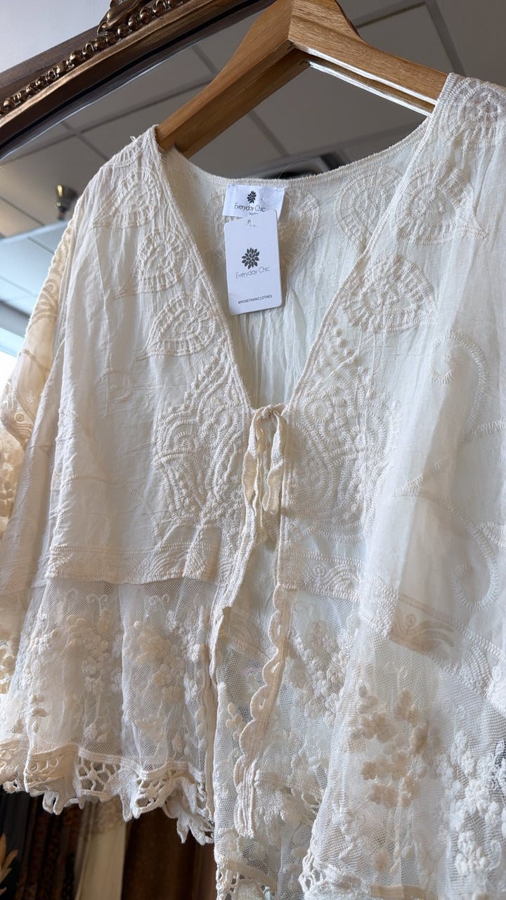 Daylight Tie Top, Natural