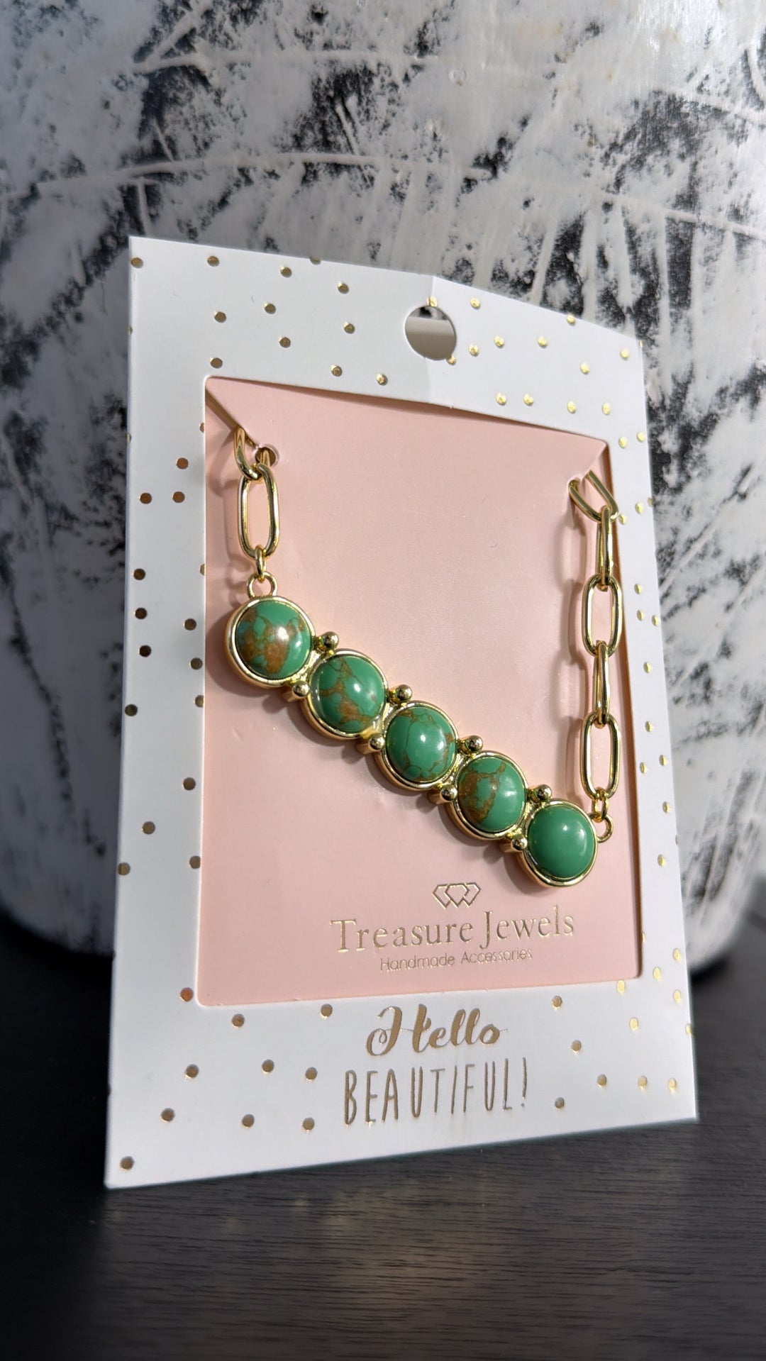 Treasure Jewels: Golden Oasis Necklace