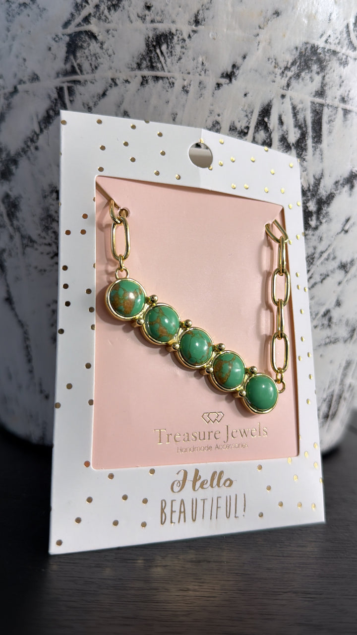 Treasure Jewels: Golden Oasis Necklace