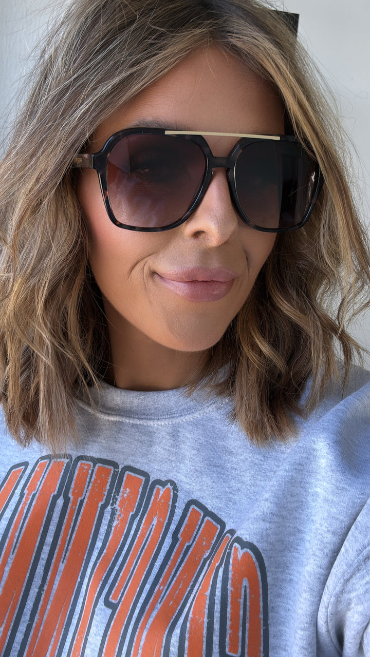 FREYRS - Spencer Aviator Sunglasses, Brown