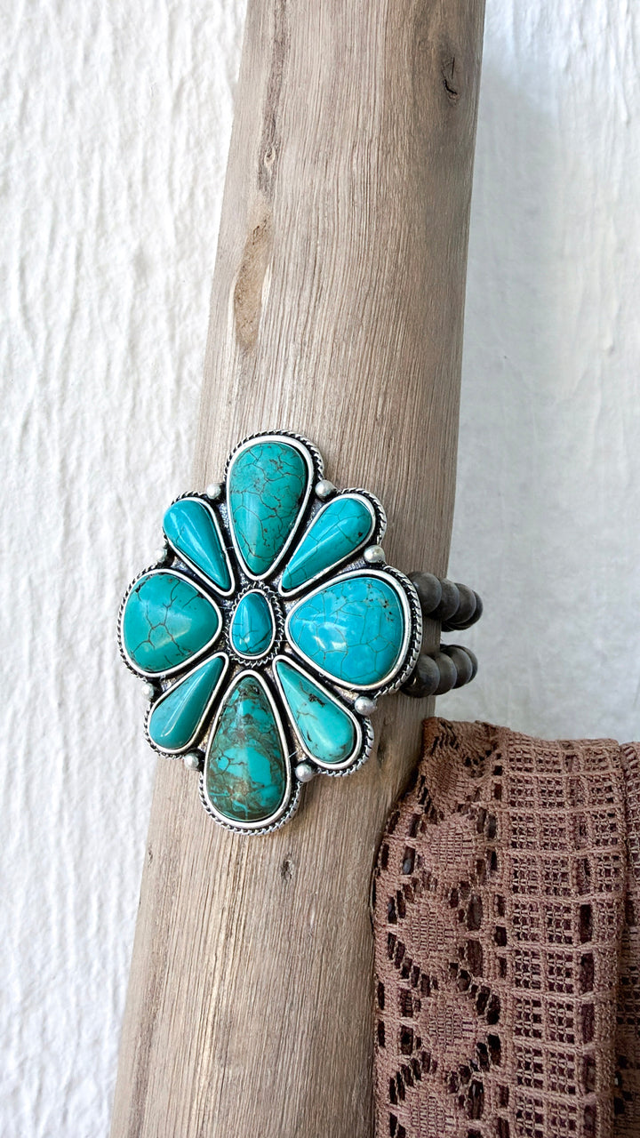 Western Stretch Bracelet, Turquoise