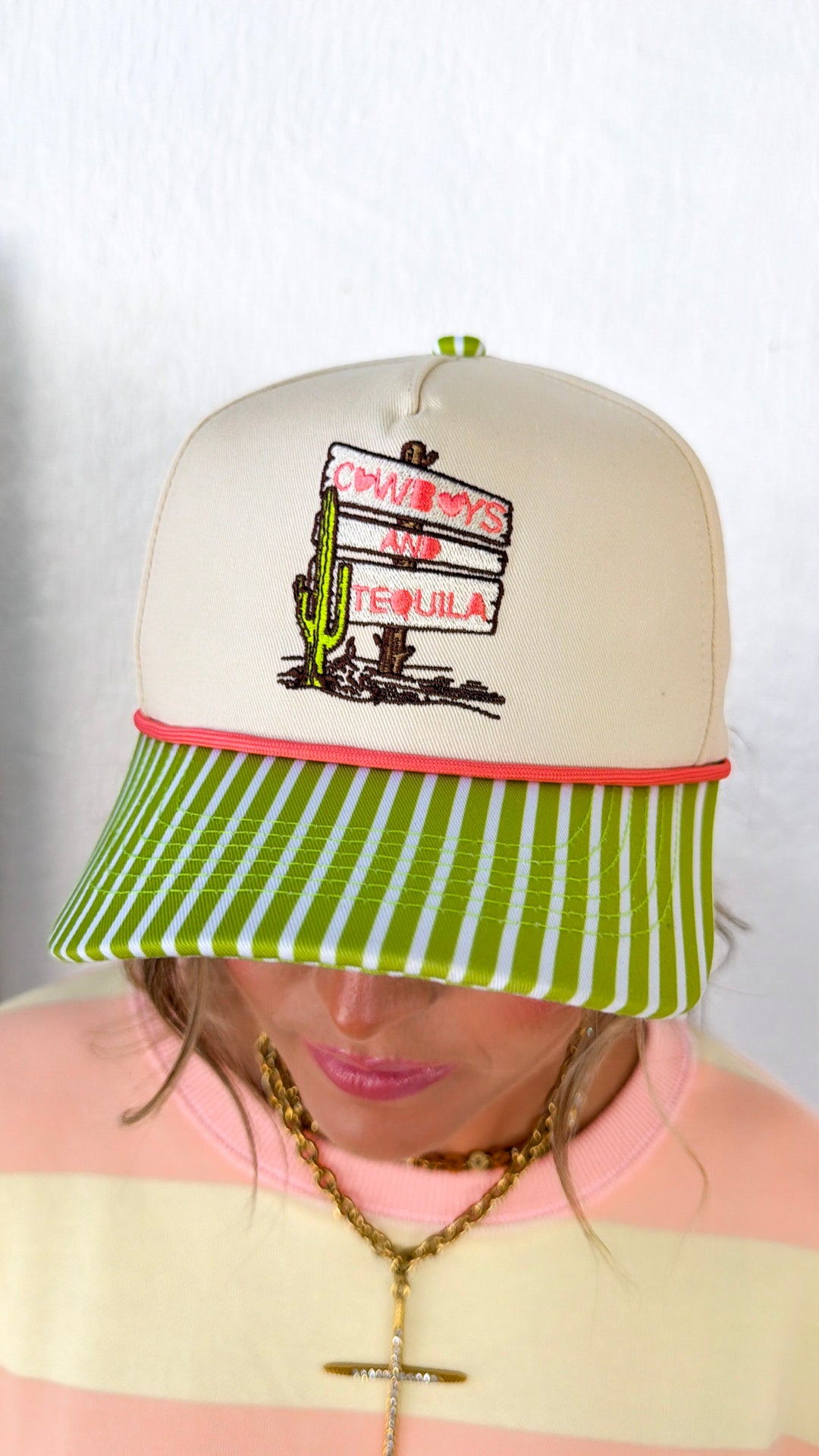 Cowboys & Tequila Canvas Trucker Hat