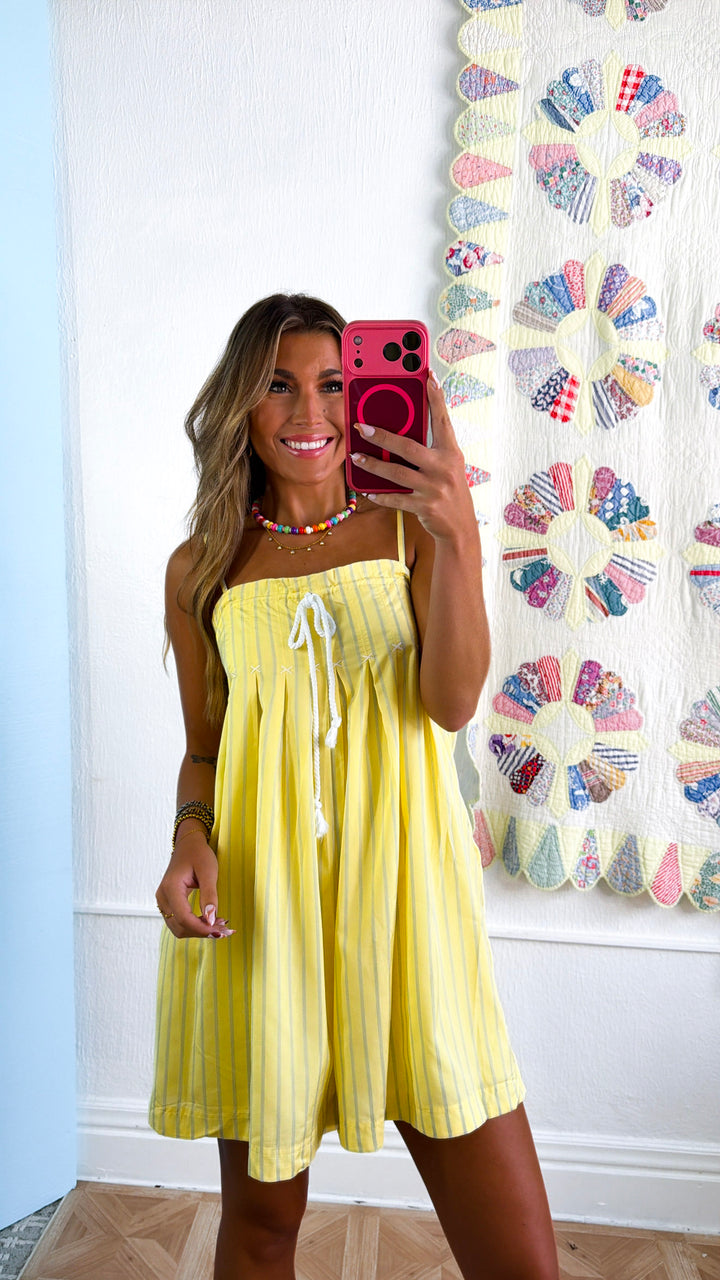 Lovely Sunshine Romper, Daisy/Sky