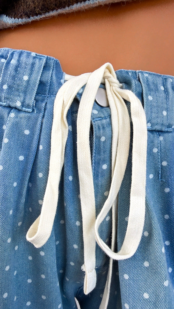 Polka Dot Days Pants, Denim